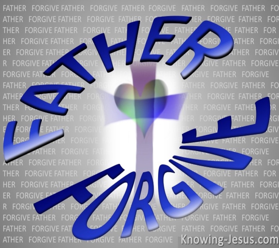 Luke 23:34 Father's Forgive (blue)